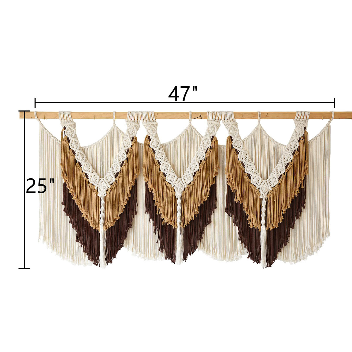 Dakota Fields Macrame Wall Hanging Wedding Hanger | Wayfair